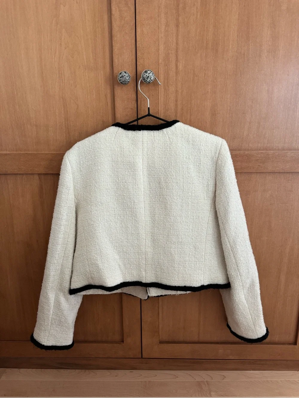 J.Crew Louisa Lady Jacket in Ivory Maritime Tweed — Size 10